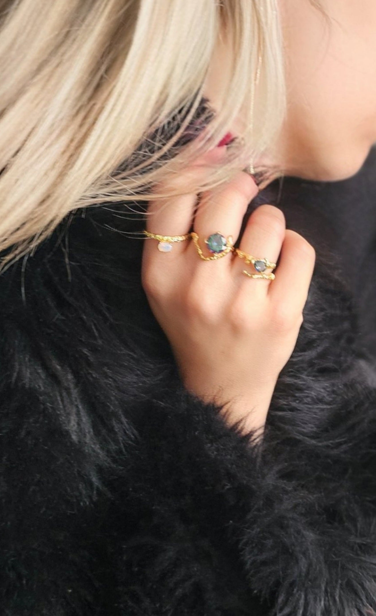 Bague Céleste Alexandrite