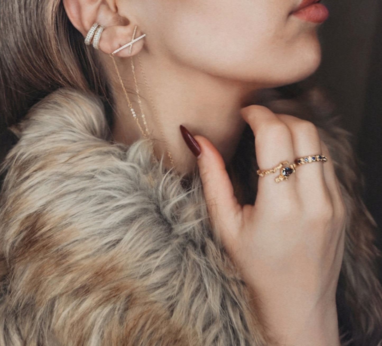Boucle d'oreilles pendantes Liv